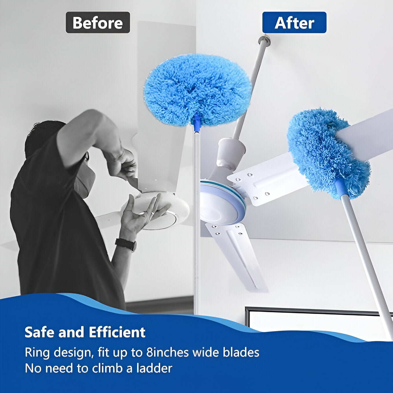 Washable Ceiling Fan Cleaner Duster